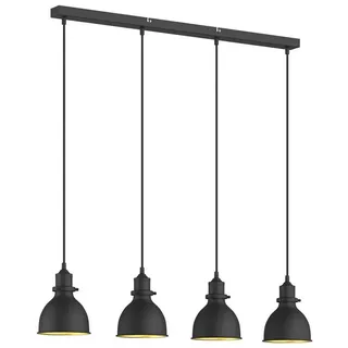 LINDBY Jasminka 4-flg. 97,5 cm schwarz/gold