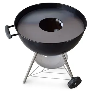 Grillrost.com Das Original Feuerplatte 65 cm Stahl Silber