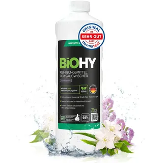 BiOHY Reinigungsmittel für Saugwischer mit Frühlingsduft (1l Flasche) | Kompatibel mit Roborock, Dreame, Ecovacs, Tineco, Mova und Bissell Wisch- und Saugrobotern sowie Saugwischern