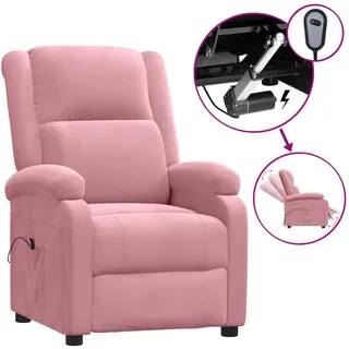 vidaXL Relaxsessel Elektrisch Polyester/Samt 49 x 71 x 70 cm Rosa