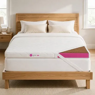 marpur TOP5 Matratzentopper Kokosauflage 80 x 200 cm weiß