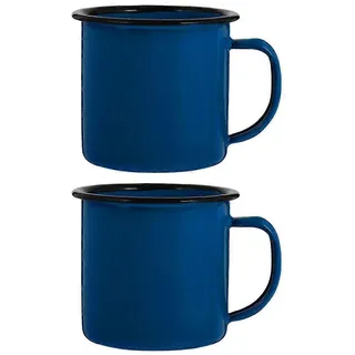 2er-set Haushaltsmilchbecher, Vintage-kaffeebecher, Multifunktionale Kaffeetassen, Milchbehälter-6.5x6.5x6cm-blue