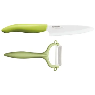 Kyocera Gemüsemesser KYOCERA GEN GREEN Starter Set: Obst-und Gemüsemesser mit Schäler