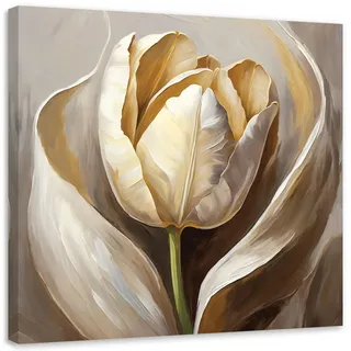 Feeby Leinwandbild, Gold, Textil, Baum/Pflanze/Natur, Rechteckig, 60x60 cm, Bilder und Zubehör, Wandbilder, Leinwandbilder