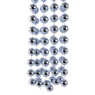 Perlenkette Weihnachtsgirlande 270 cm silber-grün (K001806) Weihnachtsdeko