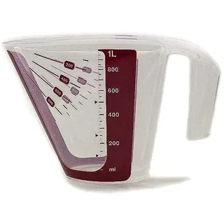Tupperware Backen Messgenau 1,0 L erdbeerrot Messbecher Backen Messfix CombiPlus