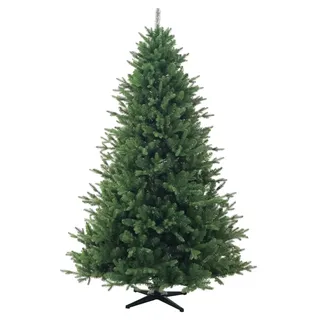 RS Trade HXT 24019 180 cm Pop-Up Schnellaufbau Weihnachtsbaum (Ø ca. 124 cm) mit 1871 Spitzen PE/PVC künstlich, schwer entflammbar, unechter Tannenbaum inkl. Christbaum Ständer aus Metall