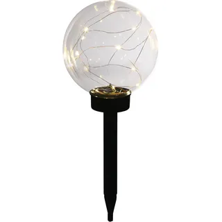 toom LED-Solarkugel transparent Ø 20 x 54,5 cm