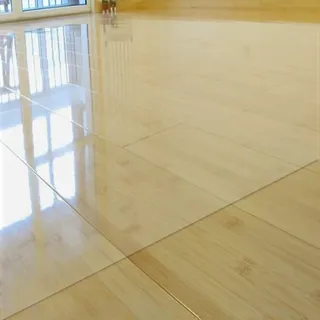 YUJIANHUAA Bodenschutzmatte Bürostuhlunterlage,Bodenmatte Stuhlunterlage Transparent,Klar Hartboden Matte,Transparent Office Home Bodenschutz Matte Chairmats,Rectangle durchsichtig (60x90cm)