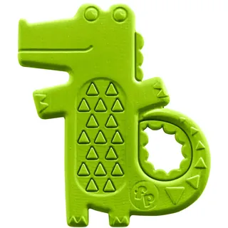 Mattel Fisher-Price DYF93 - Krokodil-Beißring, Rasseln/Beissringe