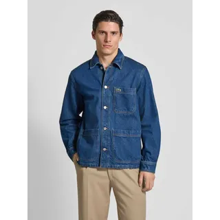Freizeithemd mit Knopfleiste, Blau, 40