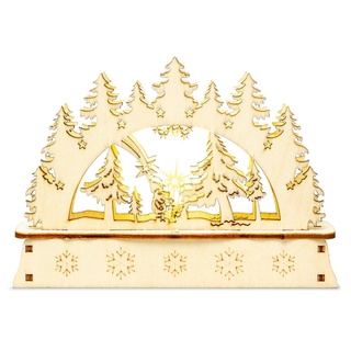 SIKORA Schwibbogen LB-MINI aus Holz mit LED Beleuchtung - viele Motive
