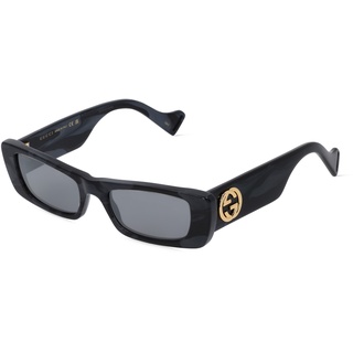 Gucci GG0516S Damen-Sonnenbrille Vollrand Eckig Recycelt-Gestell, grau