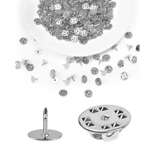 TOZBLEU 40 pcs Silber Schmuckstifte, Clutch Krawattennadeln, Anstecknadeln Schmetterling Pin Badge Backs Metall Pin Backs Ersatz Schmetterling Cap Brosche Pins für Bastelherstellung