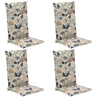 GO-DE Hochlehner Auflage 120 x 50 cm creme blau 4 St.