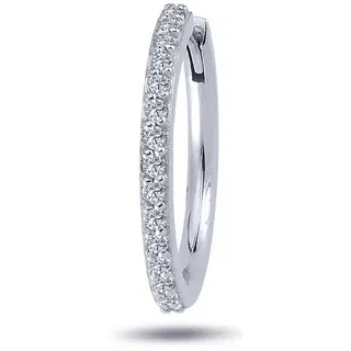 EinStein Diamant Diamant Herren Creole Brillant-Schliff in 14 karat Weißgold, S30041