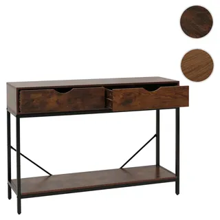 Mendler Konsolentisch HWC-O76 76x109x30cm rotbraun