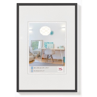 walther design Bilderrahmen schwarz 50 x 70 cm New Lifestyle Kunststoffrahmen KV070B