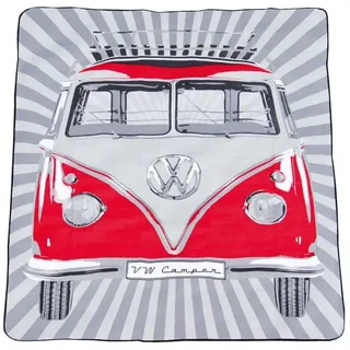 BRISA Picknickdecke Samba Stripes rot 200 x 150 cm