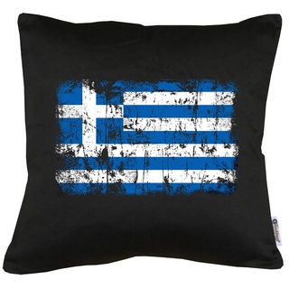 TShirt-People Griechenland Vintage Flagge Fahne Kissen mit Füllung 40x40cm