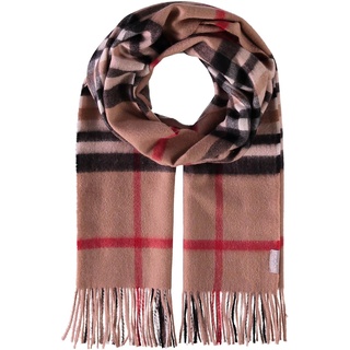 FRAAS Pure Cashmere Scarf with FRAAS Plaid Camel