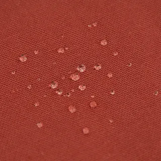 SCHÖNER LEBEN. Canvas Baumwollstoff Waterproof wasserabweisend Uni Terracotta 1,40m Br