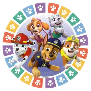 amscan Pappteller Paw Patrol | Ø23cm/8Stk.