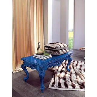 BIZZOTTO Couchtisch Barock Blau Holz 61 x 49 x 106 cm