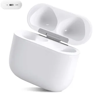 Kabelloses Ladecase Kompatibel mit Airpods 4 Generation, Type-C-Anschluss Charging Case Original Ersatz Replacement für Air pod 4, Bluetooth Pairing Sync Button(Ohne Ohrhörer)