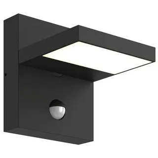 LUCANDE Außenleuchte Aluminium 16,1 cm mit Bewegungsmelder schwarz
