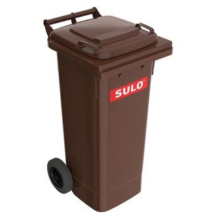 Sulo MGB Mülltonne Kunststoff braun mit Rädern 80 L