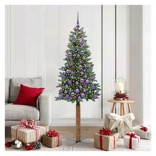 vidaXL Schlanker Weihnachtsbaum Grün 180 cm