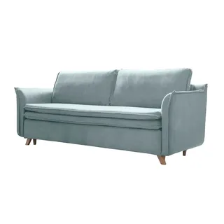 miuform Couch Velours 3-Sitzer Blau