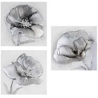 Casablanca Bilder Flowers H=31cm - Silber