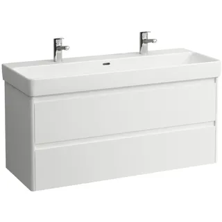 Laufen Waschtischunterschrank 2 Schubladen 116,8 x 51,5 x 44,6 cm Weiß Matt