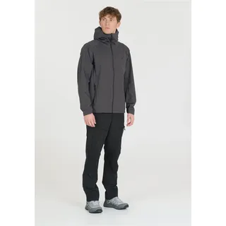 Outdoorjacke WHISTLER "Bowen", Herren, Gr. L, grau (dunkelgrau), 100% Polyester, unifarben, normal, hoch geschlossener Ausschnitt, Jacken Outdoorjacke, mit 4-Wege-Stretch