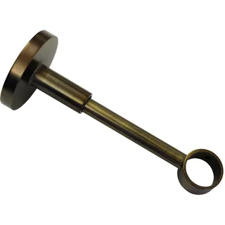 GARDINIA Träger mit Metallmontageplatte für Gardinenstange, 1-läufig, geschlossen Inkl. aller Montage-Teile, Serie Chicago Ø 20 mm,