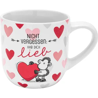 Sheepworld Tasse Kaffeetasse Kaffeebecher Teetasse Tasse Sheepworld 50cl "hab Dich, Material: Porzellan