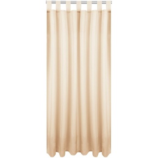 Bestlivings Vorhang, Schlaufen (1 St), blickdicht, Microfaser, Blickdichte Gardine mit Schlaufen in versch. Größen und Farben beige 140 cm x 225 cm