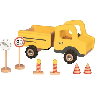 GoKi Baustellenfahrzeug mit Verkehrsschildern (55894)