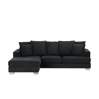 SOHO Ecksofa  Franka , schwarz , Maße (cm): B: 268 H: 87 T: 161.0
