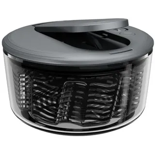 zyliss Salatschleuder Swift Dry, trocknet Salat in wenigen Sekunden, Größe S grau 3,5 l | Ø 23 cm
