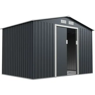 Juskys Geräteschuppen XL 2,77 x 1,91 m anthrazit