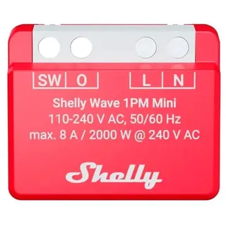 Shelly Wave 1PM Mini LR, Schaltaktor mit Messfunktion, 8A, Z-Wave