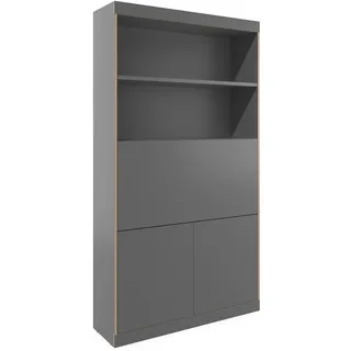 Müller Small Living - Flai Home-Office Sekretär, groß, CPL anthrazit