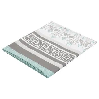 OTTO home Tagesdecke Cremona leichte Tagesdecke, Wohndecke, für Kinder und Erwachsene, leichter Bettüberwurf ohne Füllung, auch als Tischdecke verwendbar grau|grün 280 cm x 210 cm