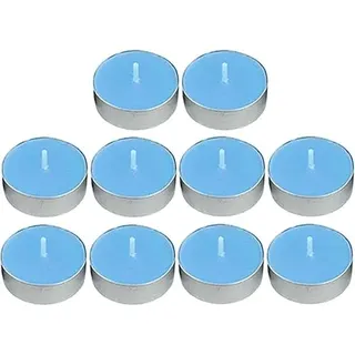 10 Stück Teelichter, 2 Stunden Brenndauer, Mehrzweck-Teelicht, Duftkerzen, Heimdekoration, Beleuchtung, bunt für Zuhause, Veranstaltung, Weihnachten (blau)
