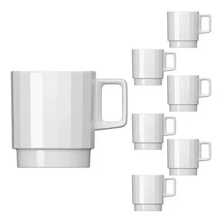 BAUSCHER Kaffeetassen EDGE weiß 0,30 l, 6 St.