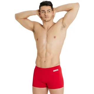 Arena Team Swim Short Solid Rot/Weiß S