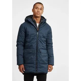 SOLID SDAtong Herren Winterparka Parka Winterjacke mit Kapuze - Blau - XL